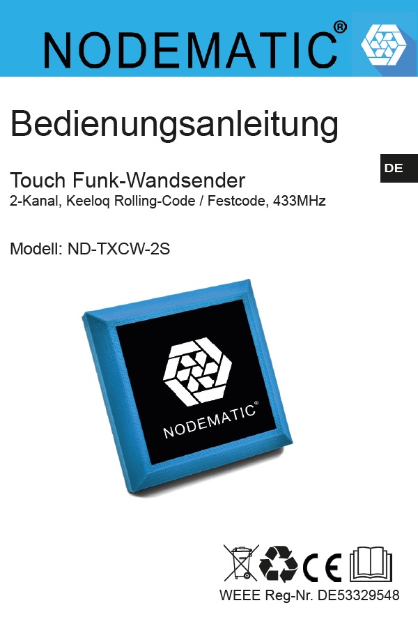 ND-TXCW-2S Bedienungsanleitung